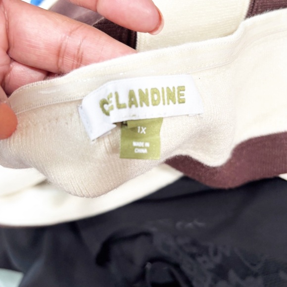 Anthropologie Striped Brown and White Women's Dress - Picture 8 of 12